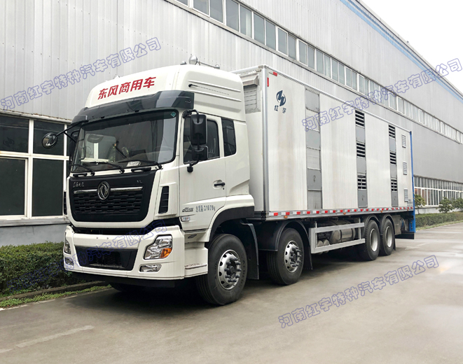 东风天龙VL 9.6米恒温畜禽运输车